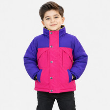 Kid's Oliver Tree Inspired Rave Jacket Colorblock 90s Retro Cosplay Windbreaker