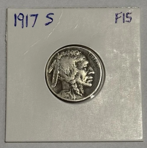 1917-S Indian Head Buffalo Nickel Coin Fine