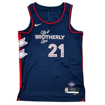 Nike Joel Embiid Philadelphia 76ers City Basketball Jersey, Size