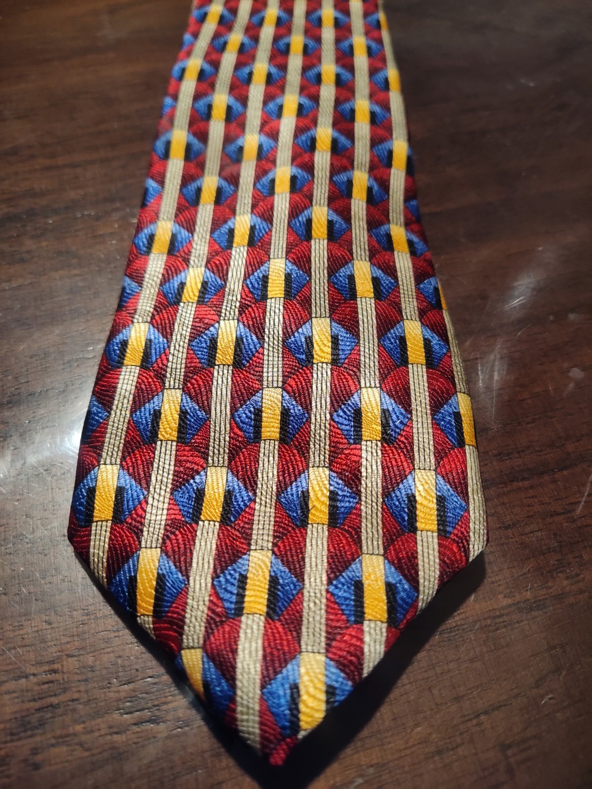 Robert Talbott Nordstrom  Pattern in red, blue, a… - image 1