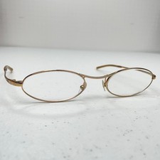 Gucci GG2671 629 Eyeglasses Frame Gold Oval Metal Italy 51-19-135 Unisex