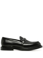 Ferragamo Gancini-Plaque Leather Loafers