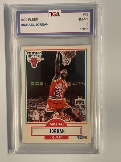 1990-91 Fleer - Michael Jordan #26 Chicago Bulls PSA 8 NM-MT 8928