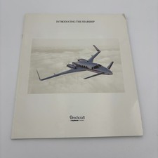 Vintage Beechcraft a Raytheon Company Introducing the Starship Book w Poster