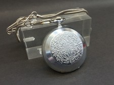 Soviet Vintage Pocket Watch Molnija "Pattern", USSR Mechanical Watch Molnija