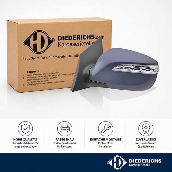 Aussenspiegel Links Diederichs 6861227 FÜR Hyundai RÜCkspiegel Aussen-image