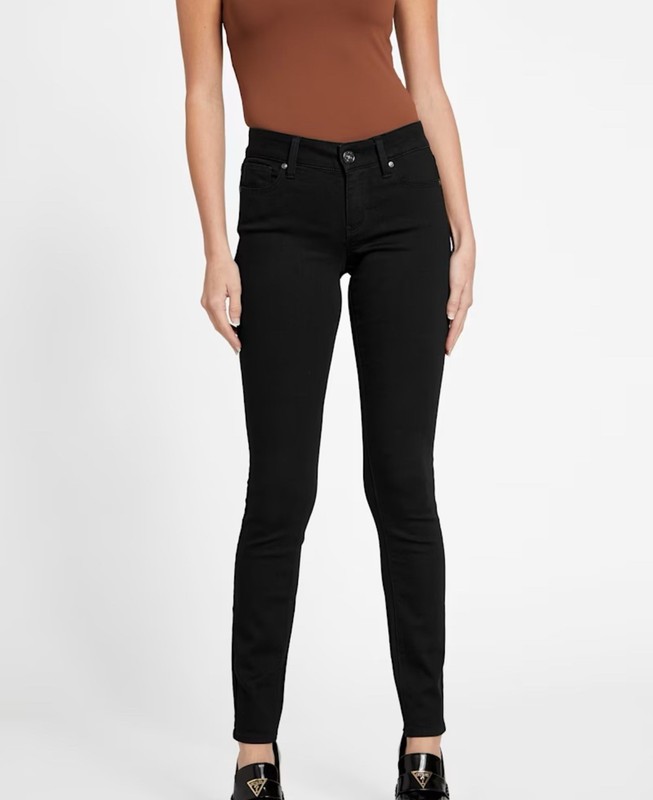 Guess Brand New Sienna Curvy Skinny Jeans Black Size 24