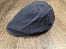 Duluth Men's Harry's Cotton Driving Cap Canvas Newsboy Navy Blue XL
