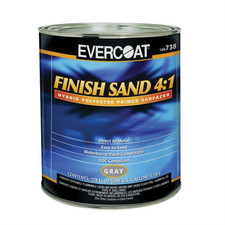Fibre glass Evercoat 100738 Finish Sand, 1 gal Round Can, Gray, 4:1 Mixing, Use: