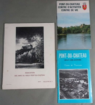 Bulletin Nr. 2 Amis Du Vieux Pont-Du-Chateau 1971 + 2 Plaketten Puy-De-Dôme 