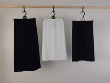 M S Women's 3pcs Bundle Slips Size 12 Black White Waist Slips Cool Comfort New