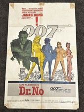 ORIGINAL 1962  JAMES BOND DR NO 1SH MOVIE POSTER SEAN CONNERY