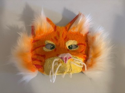 Orange Tabby Cat Mask For Teens/ Kids