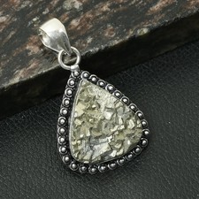 Apache Pyrite Druzy Gemstone Ethnic Handmade Pendant Jewelry Gift 2