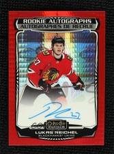 2022-23 O-Pee-Chee Platinum Rookie Red Prism 27/30 Lukas Reichel #R-LR Auto 0ma5