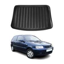Kofferraumwanne Laderaumwanne für VW Polo 1997-2002 Schrägheck Gummi TPE Schwarz