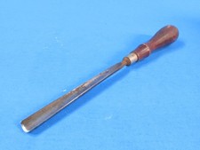 shallow delicate wood carving gouge unmarked almost 7/16" width