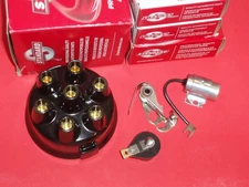 1942-47 Chevy Distributor Cap, Rotor, Points & Condenser Set Chevrolet 235, 217
