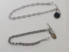 Lot Vintage Pocket Watch Chains Locket Fob Watch Holders 2pcs VERY RARE