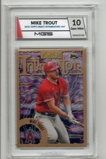 MIKE TROUT ANGELS 2023 TOPPS FINEST INTIMAIDATORS #67 MGS 10 GEM MINT