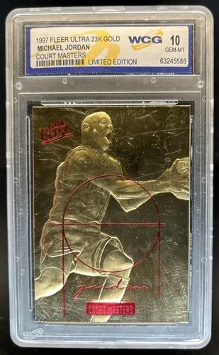 1997-98 Fleer Ultra Michael Jordan 23KT Gold Court Masters WCG 10 GEM MINT Bulls