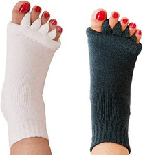 Toe Separator Alignment Socks Yoga Gym Sports Foot Massage Pain Relief