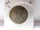 1919 S Walking Liberty Half Dollar Good Circulated Condition
