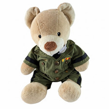 Build a Bear Army Bear US Army Uniform Growls Teddy Removeable Clothing