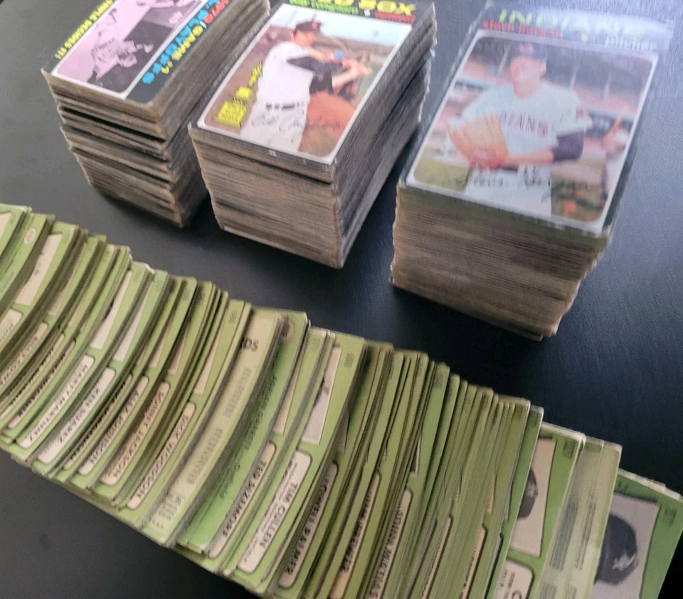 Lote de constructores de conjuntos de béisbol Topps 1971 - 100 tarjetas vintage diferentes Foto 4 de 4