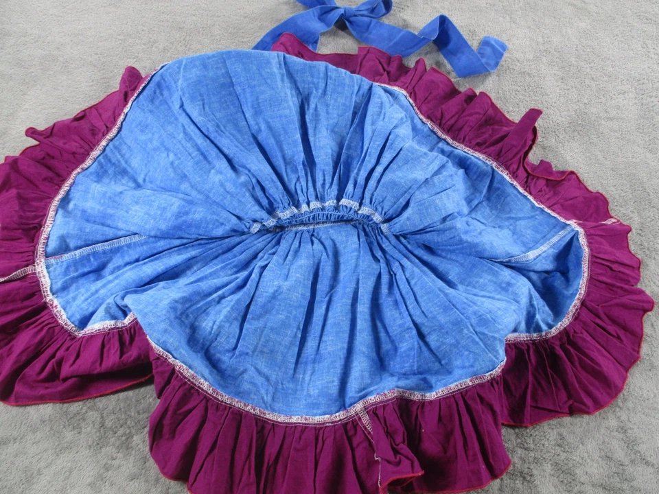 Disney Frozen Anna Vestido Niñas Pequeño Azul Púrpura Halter Volantes Disfraz Boutique Foto 4 de 4