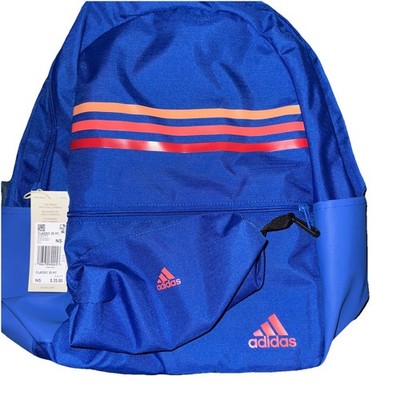 NWT Adidas Backpack Classic Horizontal 3 Stripes Blue IL5777