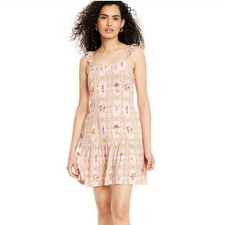 AguaBendita x Target Flutter Strap Short Floral Dress, Pink, Size XXL NWT 