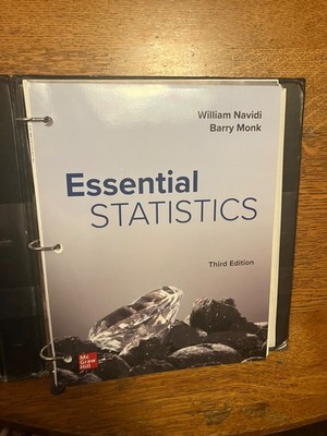 Loose Leaf Essential Statistics by Barry Monk and William Navidi