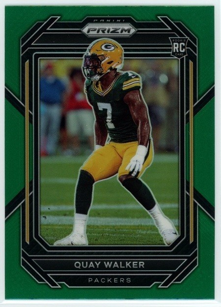 QUAY WALKER 2022 Panini Prizm Green Rookie RC #373 Packers Bulldogs
