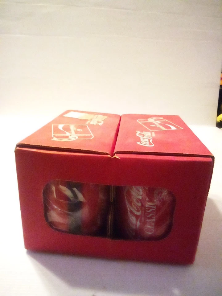 Tazas acrílicas Coca-Cola 15 oz - Juego de 4 - De colección 1987 - Sin abrir en caja Foto 3 de 4
