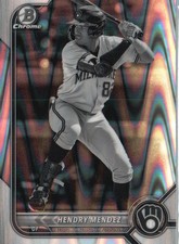 2022 Bowman Draft #BDC-116 Hendry Mendez Chrome Black & White RayWave Refractor
