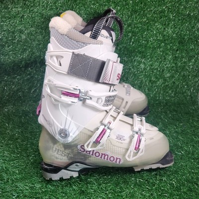 Salomon Quest Access X90W Women's Ski Boots Size 26.5 White Pink Walk Mode