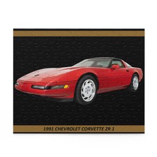 Iconic 1991 Red Chevrolet Corvette ZR-1 Temp Puzzle 120 pcs   Classic