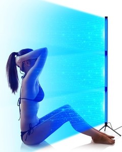 Lampada Abbronzante LED Corpo Viso Regolabile 3 Tubi Timer Occhiali