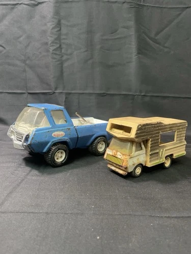 Vintage Tonka Truck & RV Camper Lot Pressed Steel Toy Parts