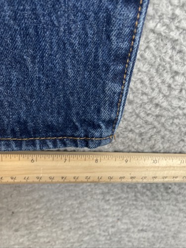 Jeans uomo Levis 501 originale 38x30 blu dritto lavaggio medio nuovo con etichetta - Foto 4 di 7