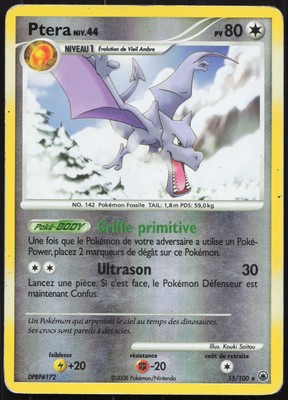 Pokemon Karte Ptera 15/100 Reverse Majestätische Morgendämmerung Französisch