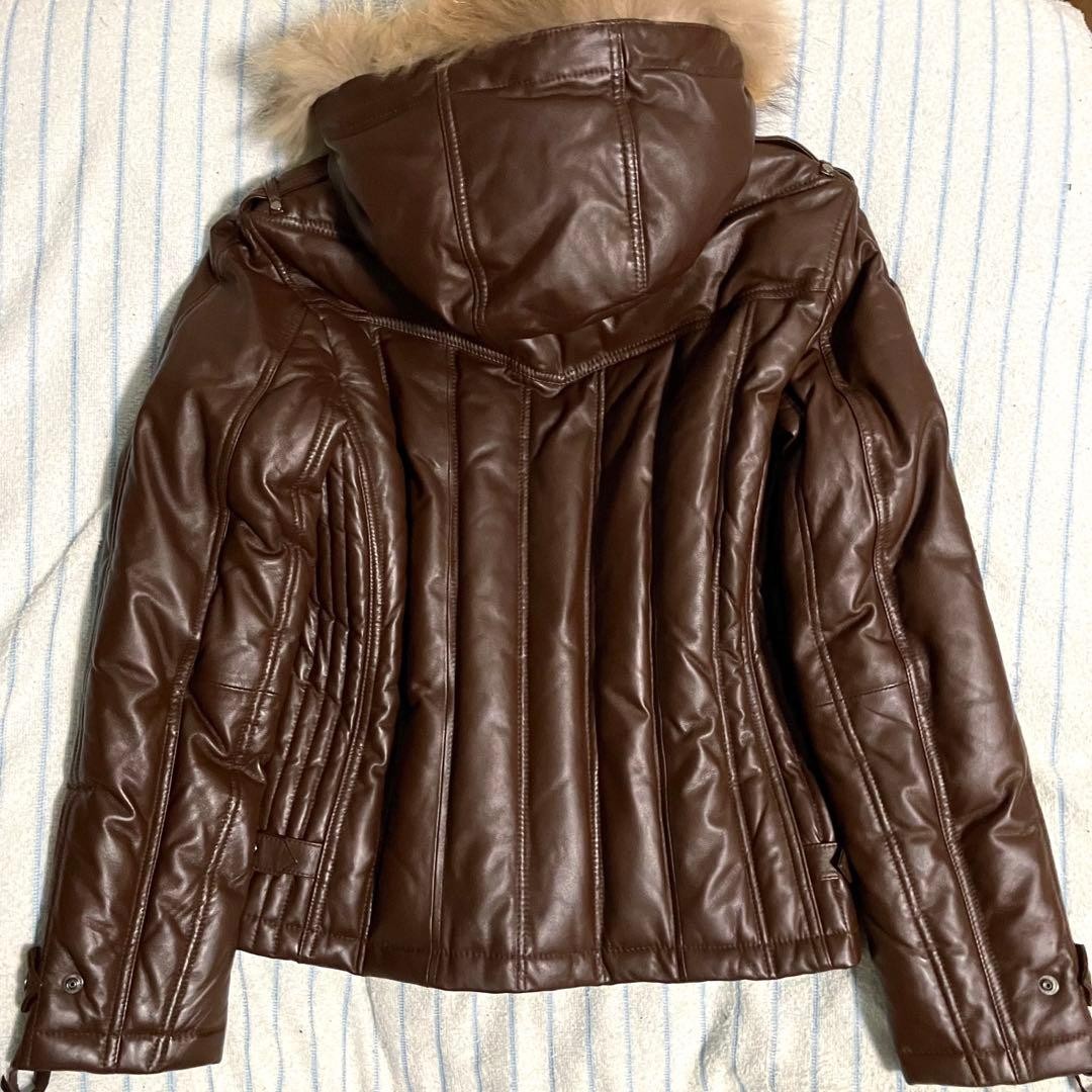 HARUページ‼️ Haruf Men Jacket Size M Great Atmosphere Padded Sheep Leather Coat