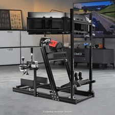 Marada  Sim Racing Cockpit Stand with Monitor Bracket Fit Logitech G29 G920 G923