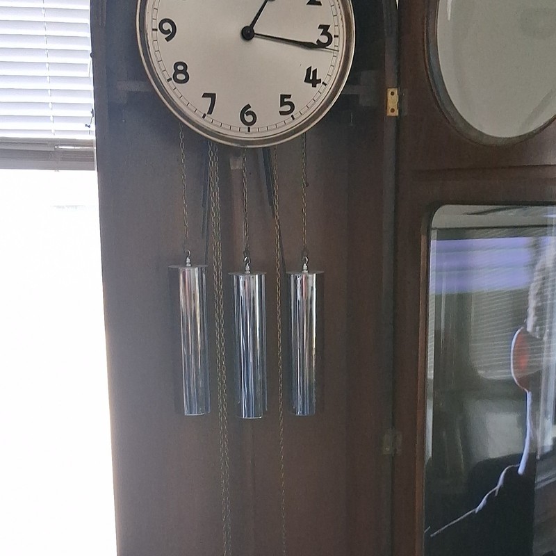 Kienzle Grandfather Clock Mechanical Wood Metal Arabic Numerals