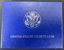 1986 US Statue of Liberty Uncirculated Half Dollar Commemorative Coin in OGP