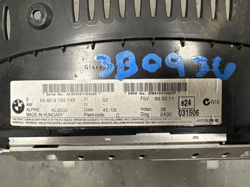 Pantalla de infoentretenimiento usada se adapta a: BMW 335I 2009 pantalla tablero con navegación s Foto 2 de 4