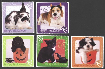 Stickers - Cat Dog Rabbit - Halloween CL052