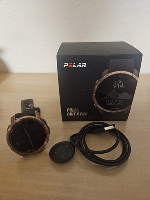 Polar Grit X Pro GPS-Uhr - Copper / Brown Marathon / Hindernisläufe
