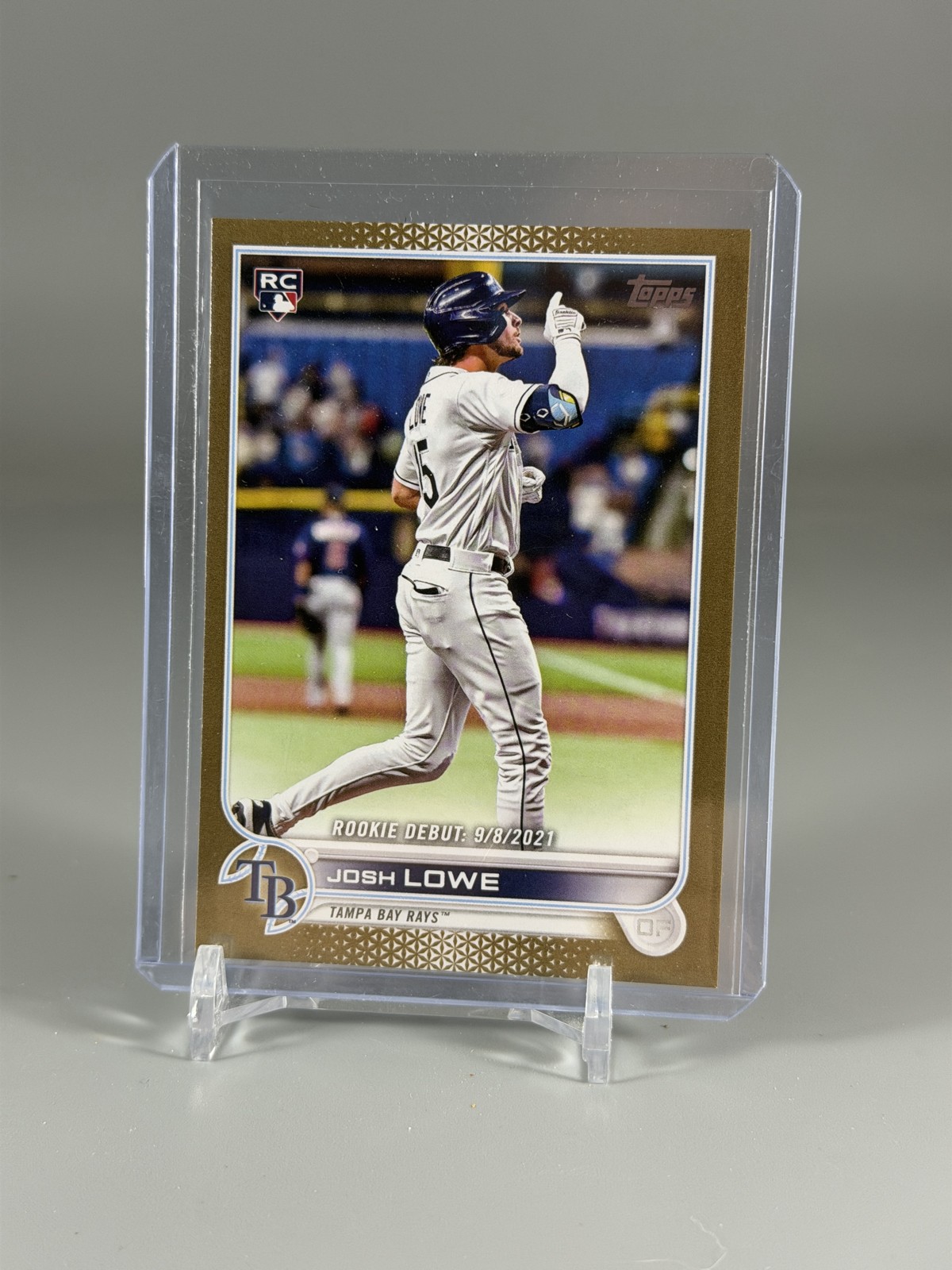 2022 Topps Update Series - Rookie Debut Josh Lowe #US287 Gold /2022 (RC)
